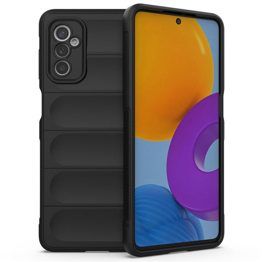 For Samsung Galaxy M52 5G TPU Shockproof Anti-slip Phone Case Precise Cutout Camera Protection Guardian - Black