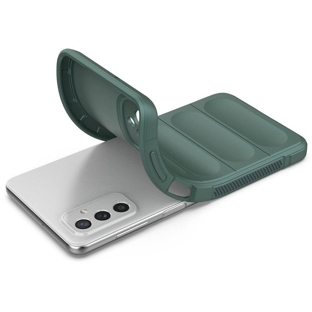 For Samsung Galaxy M52 5G TPU Shockproof Anti-slip Phone Case Precise Cutout Camera Protection Guardian - Green