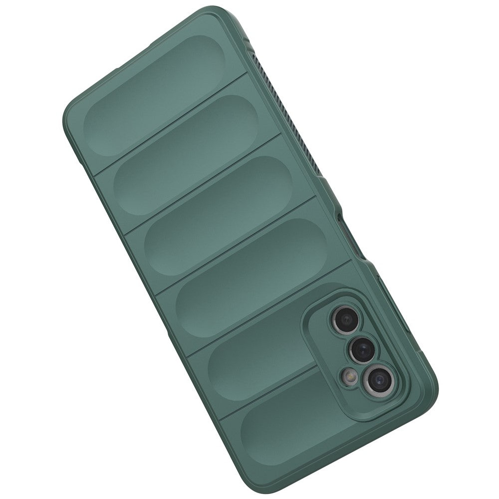 For Samsung Galaxy M52 5G TPU Shockproof Anti-slip Phone Case Precise Cutout Camera Protection Guardian - Green