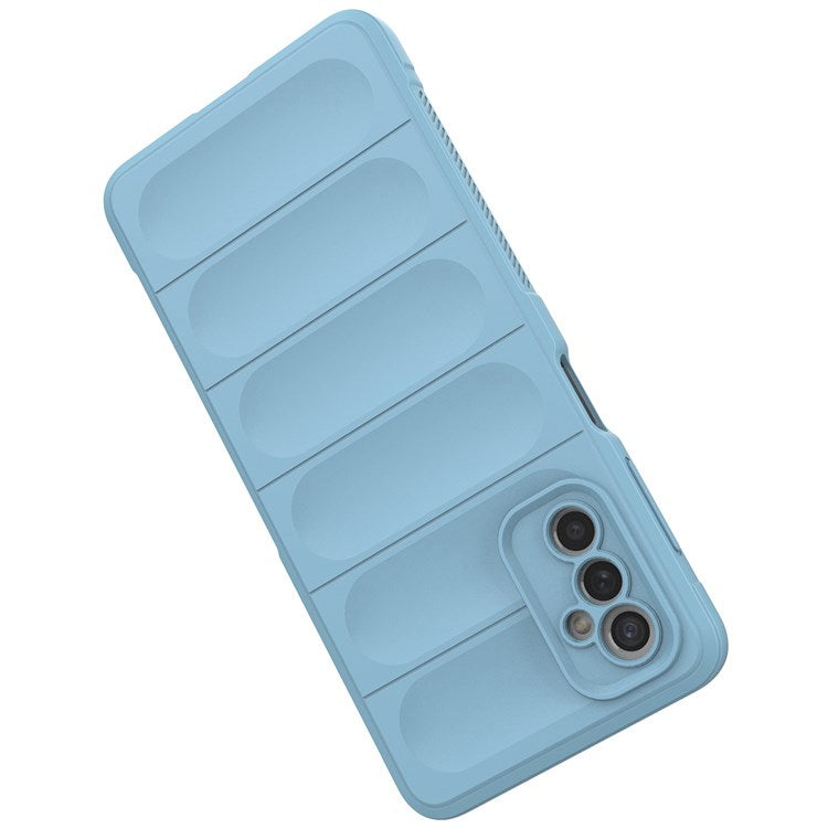 For Samsung Galaxy M52 5G TPU Shockproof Anti-slip Phone Case Precise Cutout Camera Protection Guardian - Baby Blue