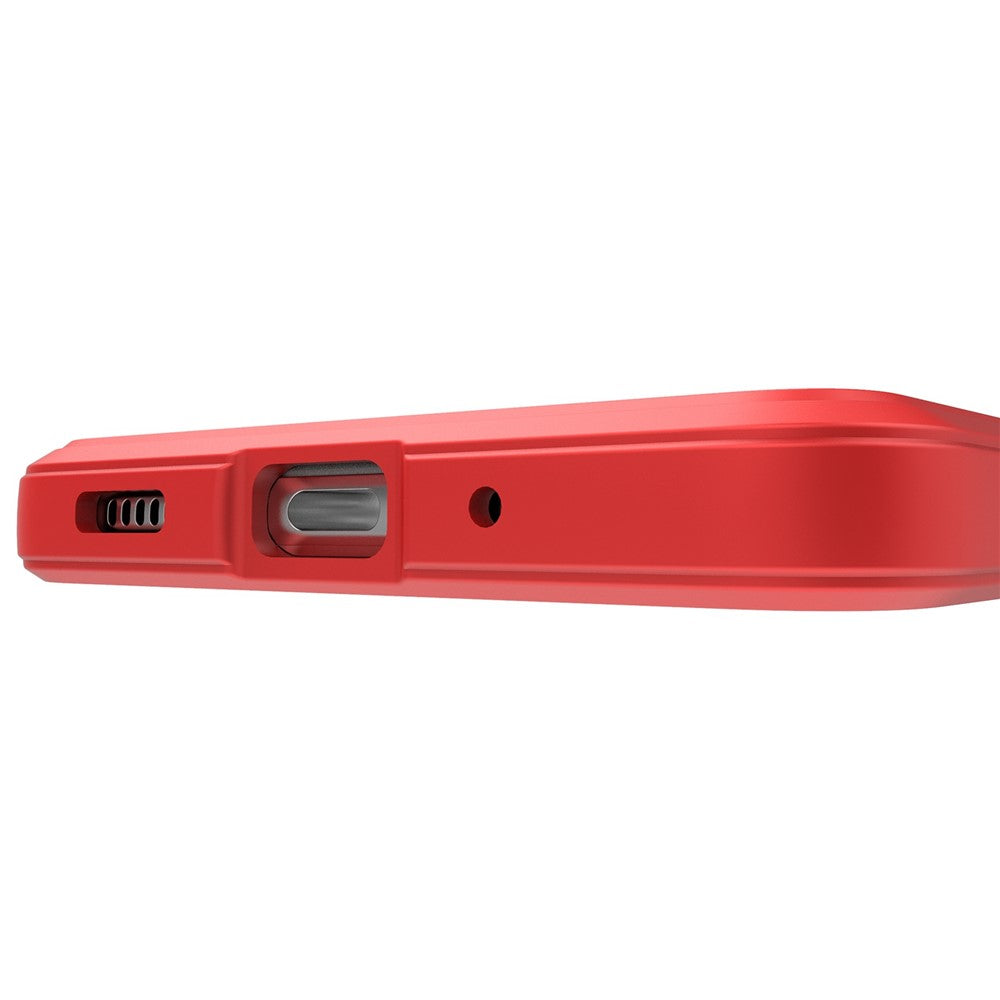 For Samsung Galaxy M52 5G TPU Shockproof Anti-slip Phone Case Precise Cutout Camera Protection Guardian - Red
