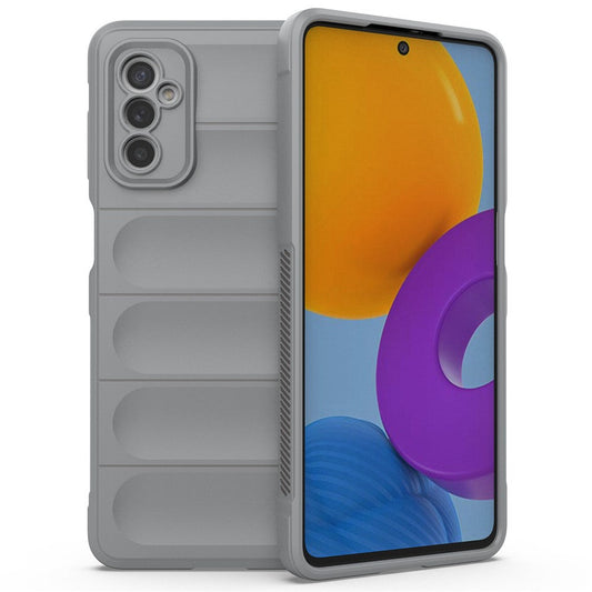 For Samsung Galaxy M52 5G TPU Shockproof Anti-slip Phone Case Precise Cutout Camera Protection Guardian - Light Grey