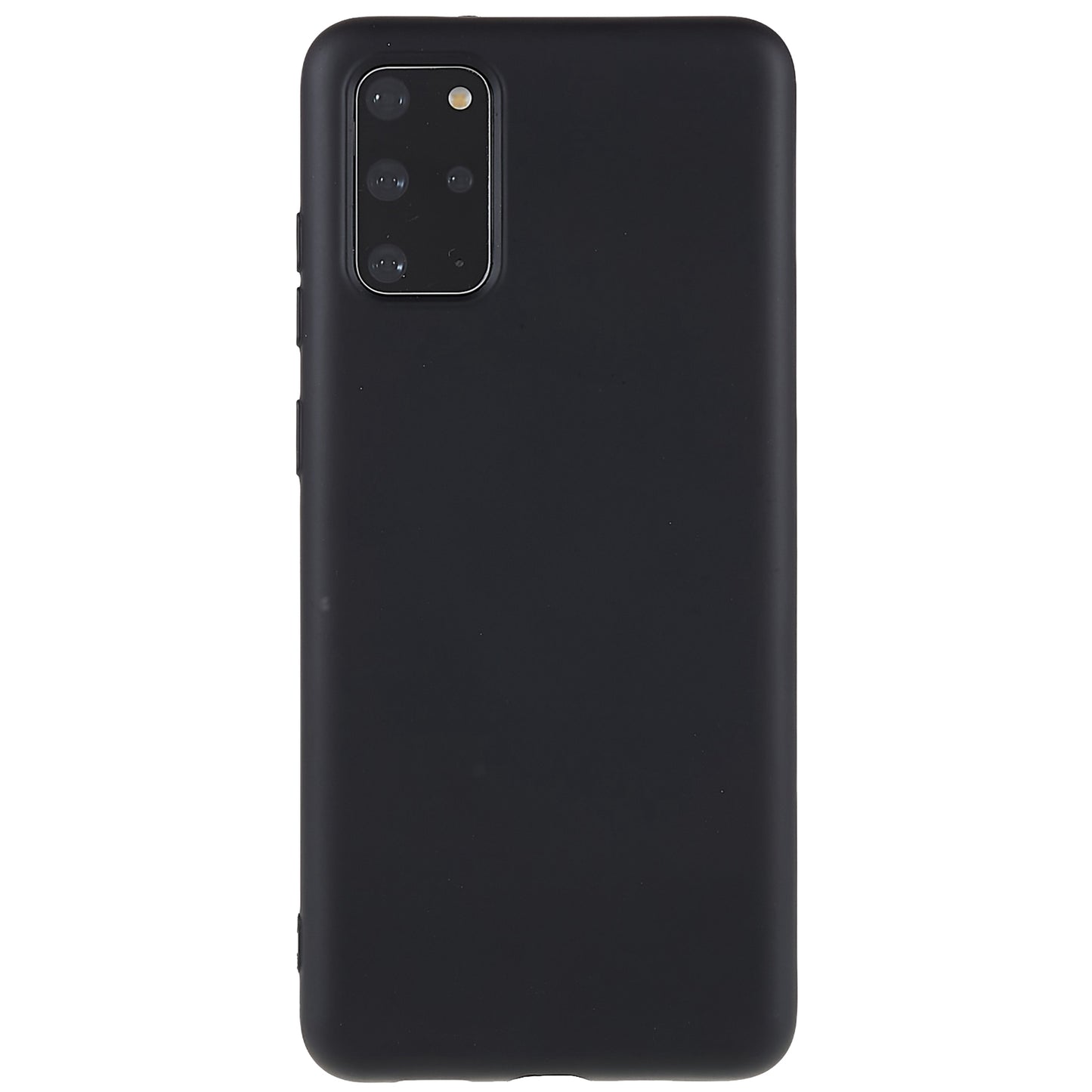Liquid Series for Samsung Galaxy S20 Plus 4G / 5G Slim Magnetic Phone Cover Liquid Silicone TPU Edge Protective Anti-Scratch Case - Black
