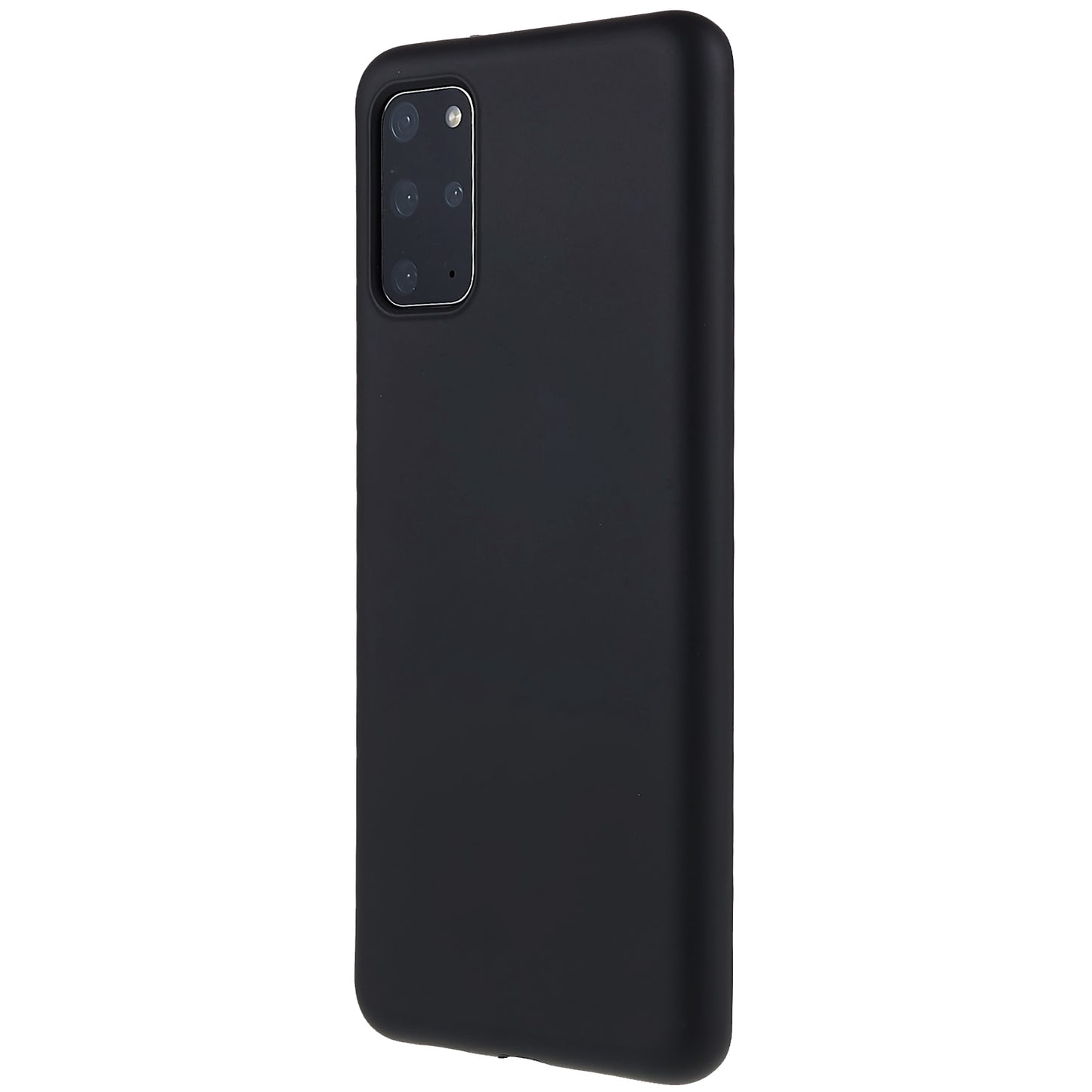 Liquid Series for Samsung Galaxy S20 Plus 4G / 5G Slim Magnetic Phone Cover Liquid Silicone TPU Edge Protective Anti-Scratch Case - Black