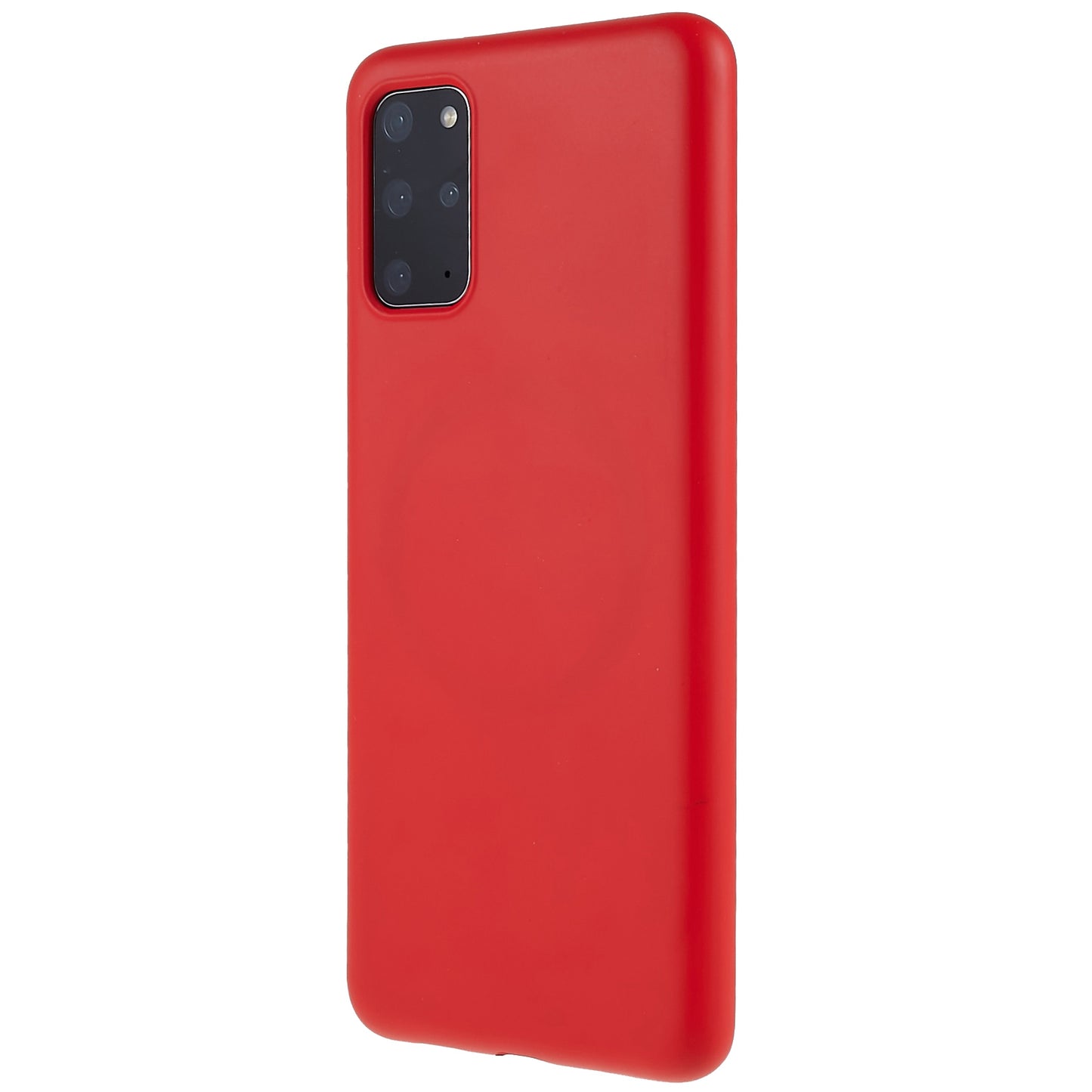 Liquid Series for Samsung Galaxy S20 Plus 4G / 5G Slim Magnetic Phone Cover Liquid Silicone TPU Edge Protective Anti-Scratch Case - Red