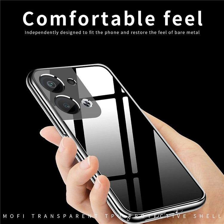 MOFI Back Shell for Oppo Reno9 Pro+ 5G, Shock-absorbing TPU Phone Case High Transparency Protective Cover