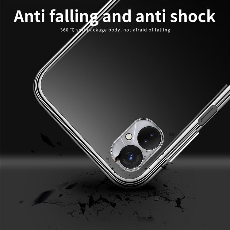 MOFI Shockproof TPU Phone Case for TECNO Spark 9 Pro 4G , Transparent Cellphone Back Protector Cover
