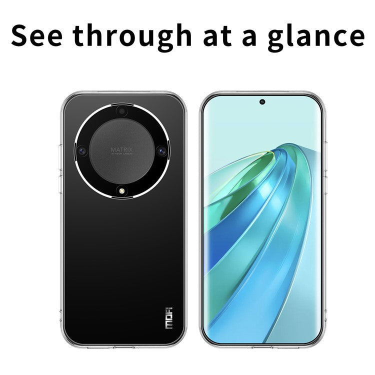 MOFI TPU Phone Case for Honor X9a 5G / X40 5G / Magic5 Lite 5G , Transparent Back Protector Phone Cover