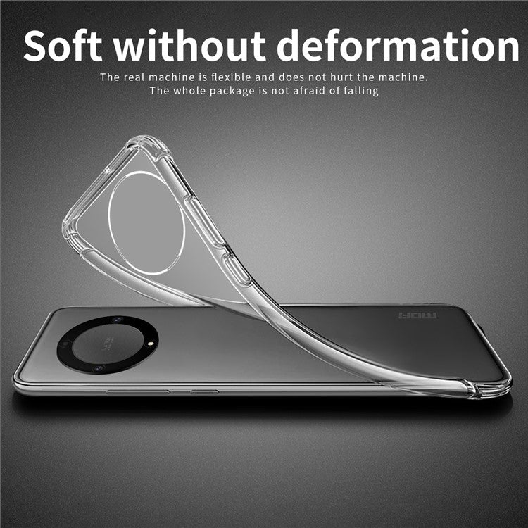 MOFI TPU Phone Case for Honor X9a 5G / X40 5G / Magic5 Lite 5G , Transparent Back Protector Phone Cover
