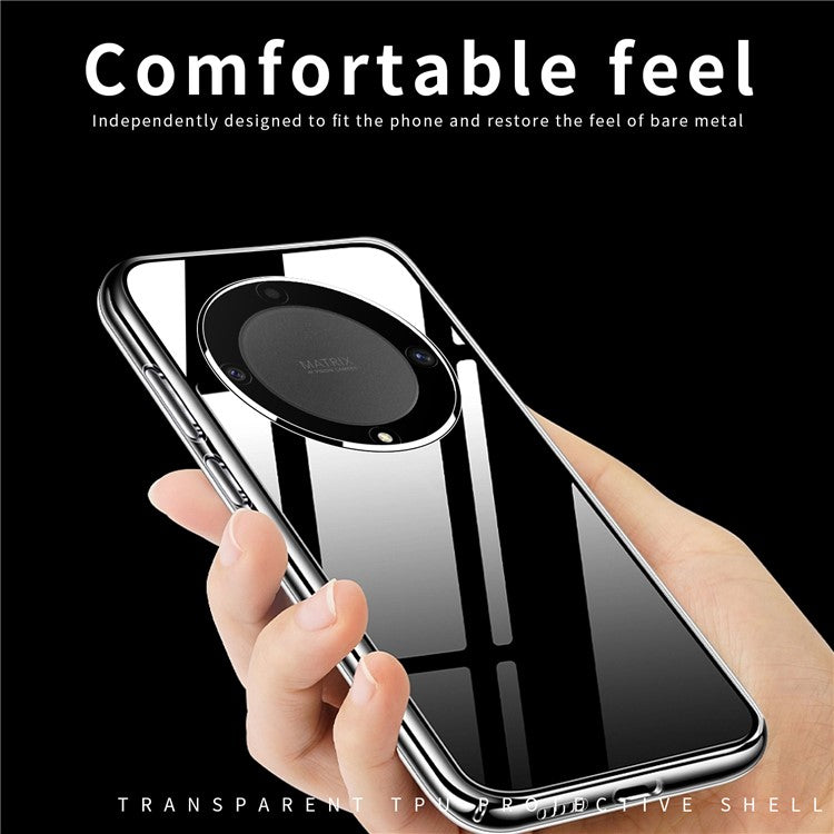 MOFI TPU Phone Case for Honor X9a 5G / X40 5G / Magic5 Lite 5G , Transparent Back Protector Phone Cover