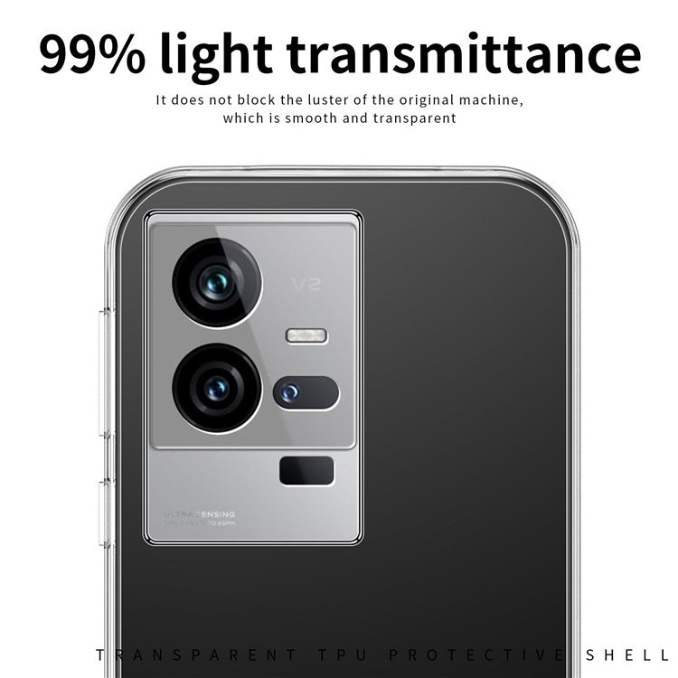 MOFI for vivo iQOO 11 Pro 5G Soft TPU Phone Case Clear Crystal Slim Fit Cover