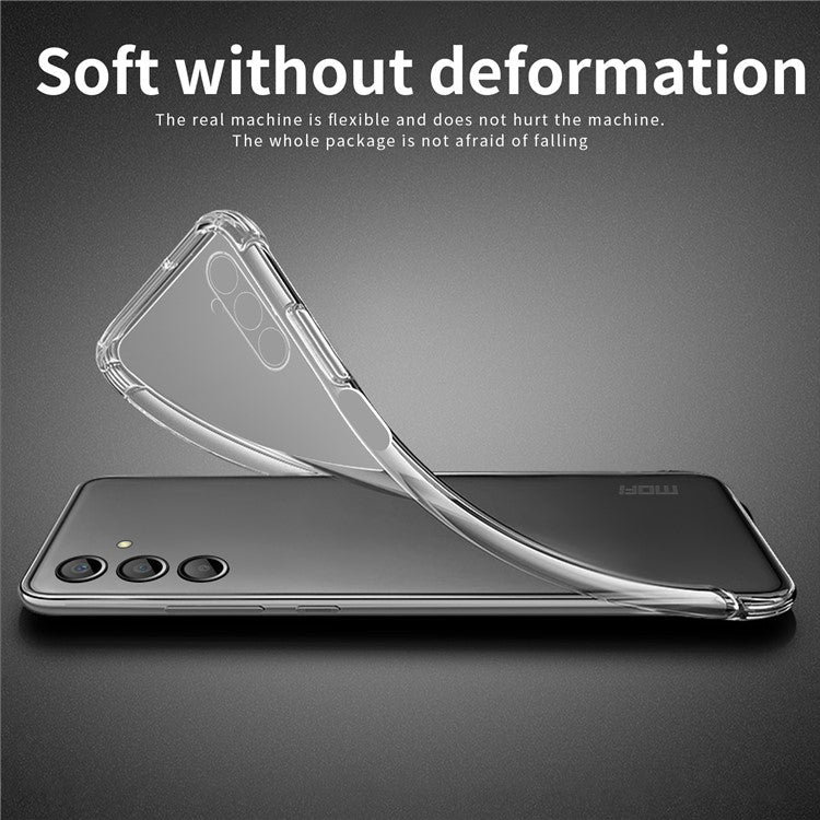 MOFI For Samsung Galaxy M14 5G Transparent Phone TPU Case Anti-scratch Smartphone Cover