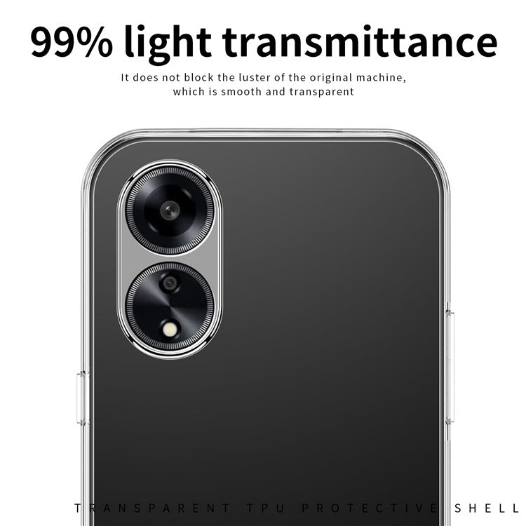 MOFI For Oppo A1 5G Transparent TPU Phone Case Anti-scratch Protective Phone Cover