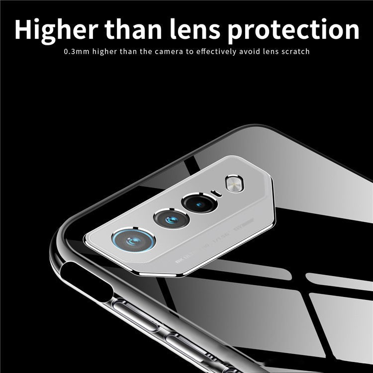MOFI For Asus ROG Phone 7 5G Transparent Phone Case Drop-proof Flexible TPU Phone Cover