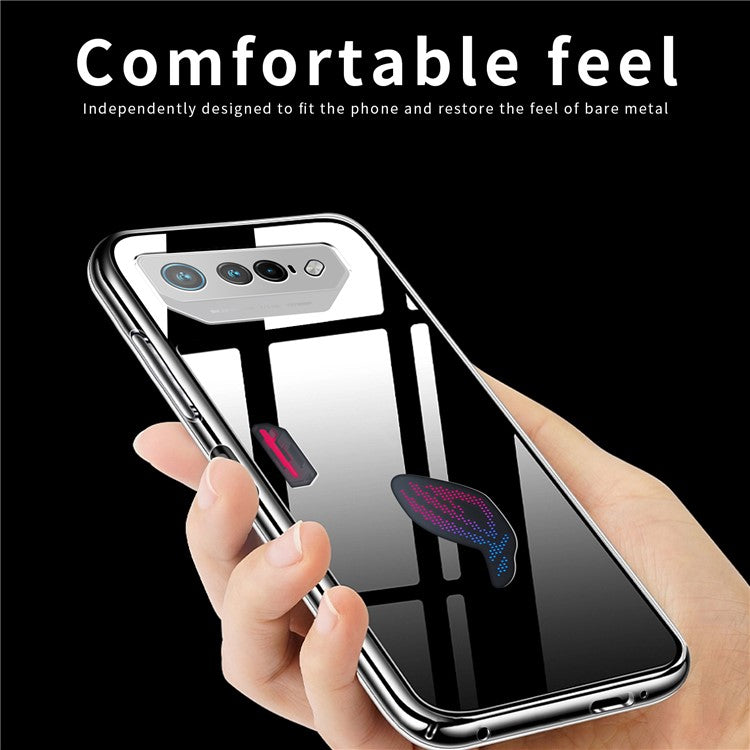 MOFI For Asus ROG Phone 7 5G Transparent Phone Case Drop-proof Flexible TPU Phone Cover
