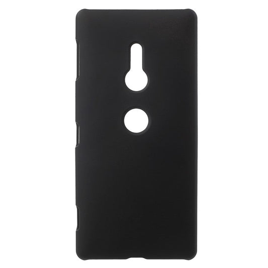 Rubberized Hard Plastic Case for Sony Xperia XZ2 - Black