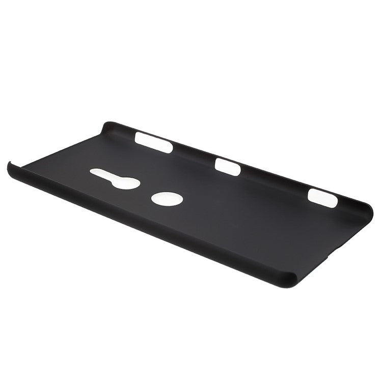 Rubberized Hard Plastic Case for Sony Xperia XZ2 - Black