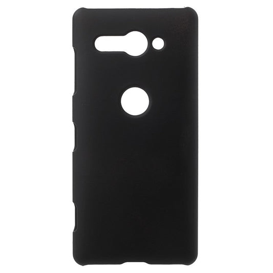 Rubberized Hard Plastic Case for Sony Xperia XZ2 Compact - Black
