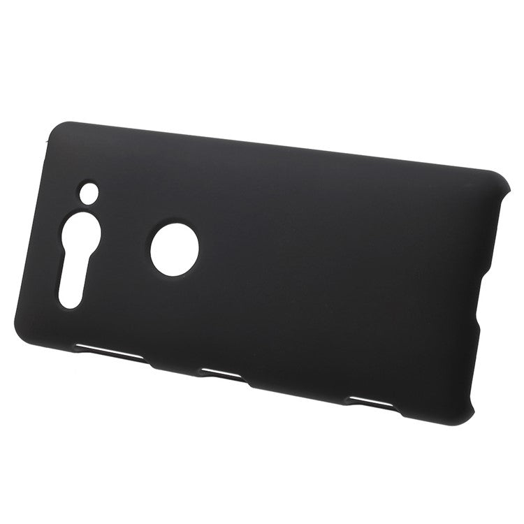 Rubberized Hard Plastic Case for Sony Xperia XZ2 Compact - Black