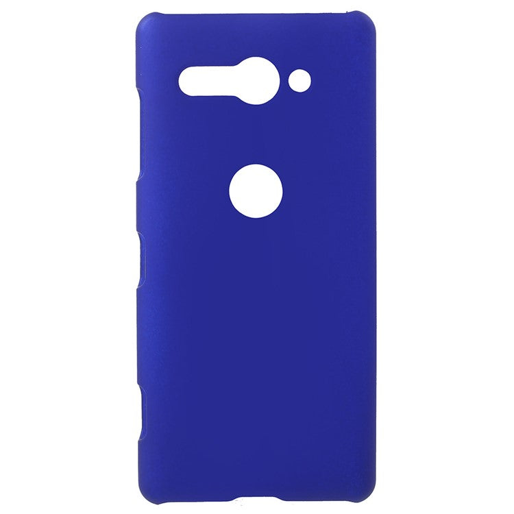 Rubberized Hard PC Featherweight Phone Case Accessory for Sony Xperia XZ2 Compact - Dark Blue
