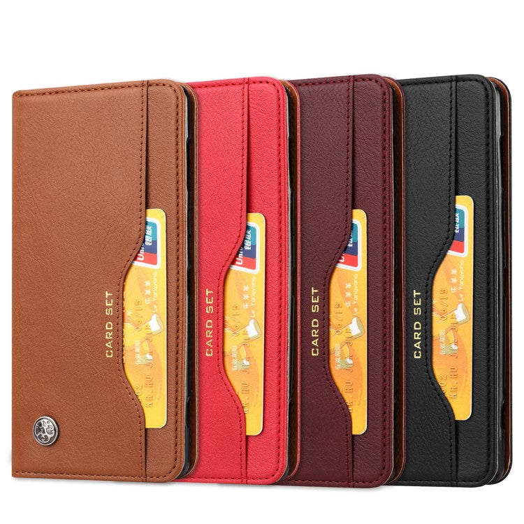 Auto-absorbed Leather Stand Phone Case for Sony Xperia XZ2 - Black