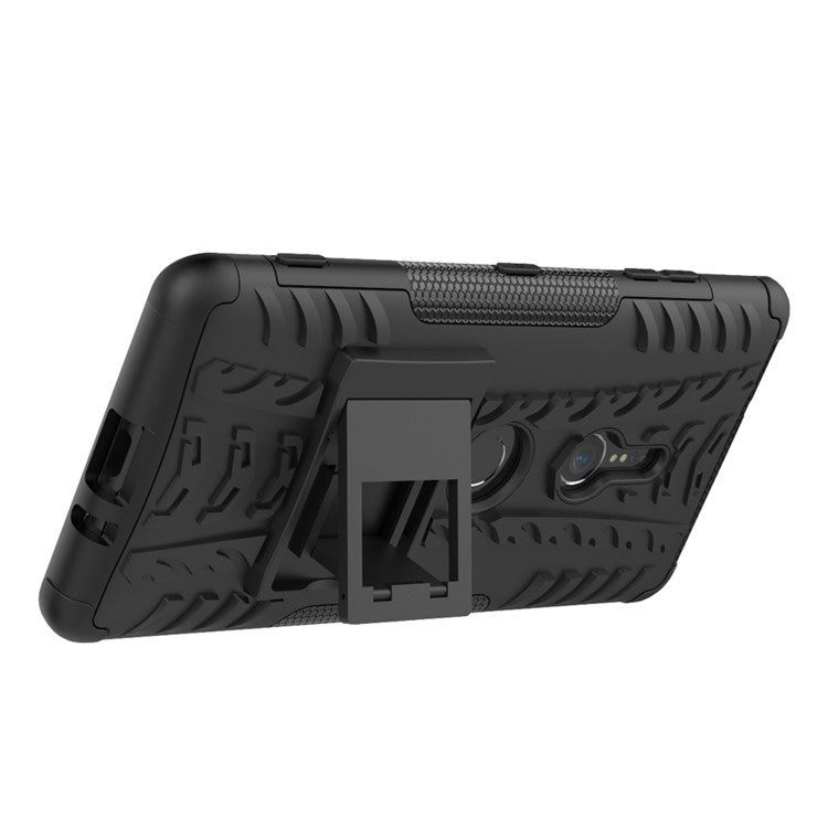 Cool Tyre Hybrid PC + TPU Kickstand Case for Sony Xperia XZ3 - Black