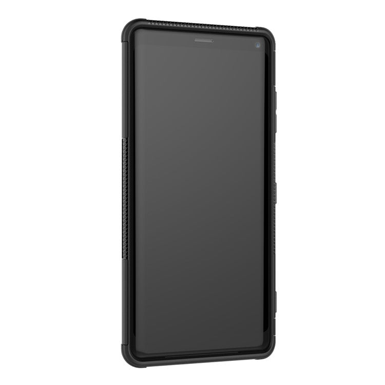 Cool Tyre Hybrid PC + TPU Kickstand Case for Sony Xperia XZ3 - Black