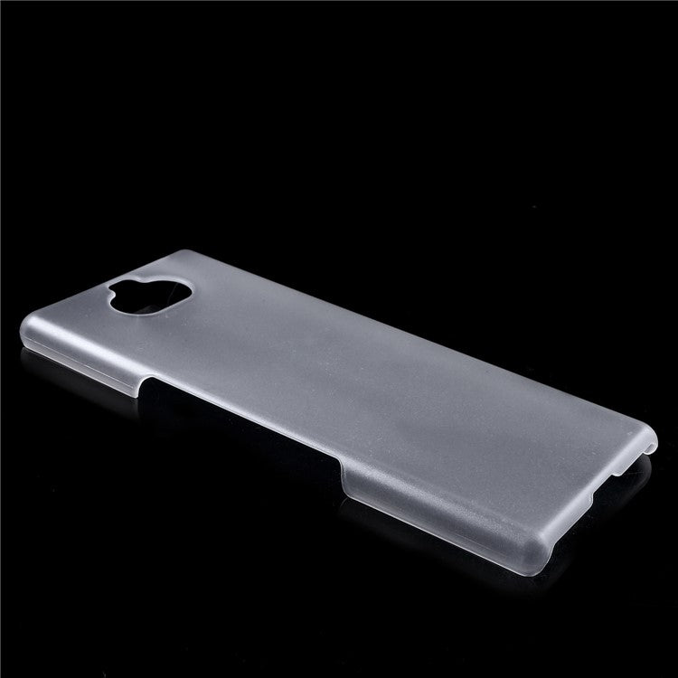 Rubberized Plastic Hard Back Shell for Sony Xperia 10 - Transparent