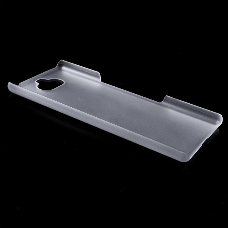 Rubberized Plastic Hard Back Shell for Sony Xperia 10 - Transparent