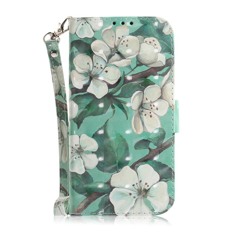 Light Spot Decor Pattern Printing PU Leather Stand Flip Cover for Sony Xperia 10 Plus - Pretty Flowers