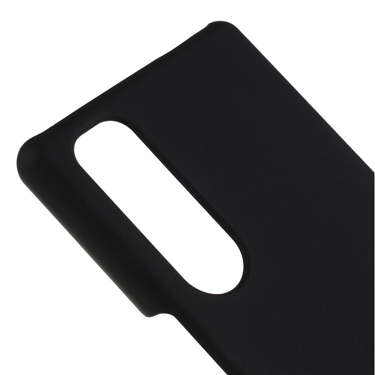Rubberized Hard PC Case for Sony Xperia 5 - Black