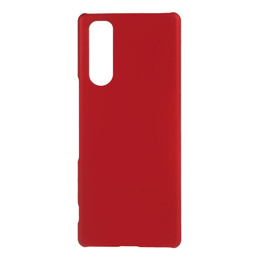 Rubberized Hard PC Case for Sony Xperia 5 - Red