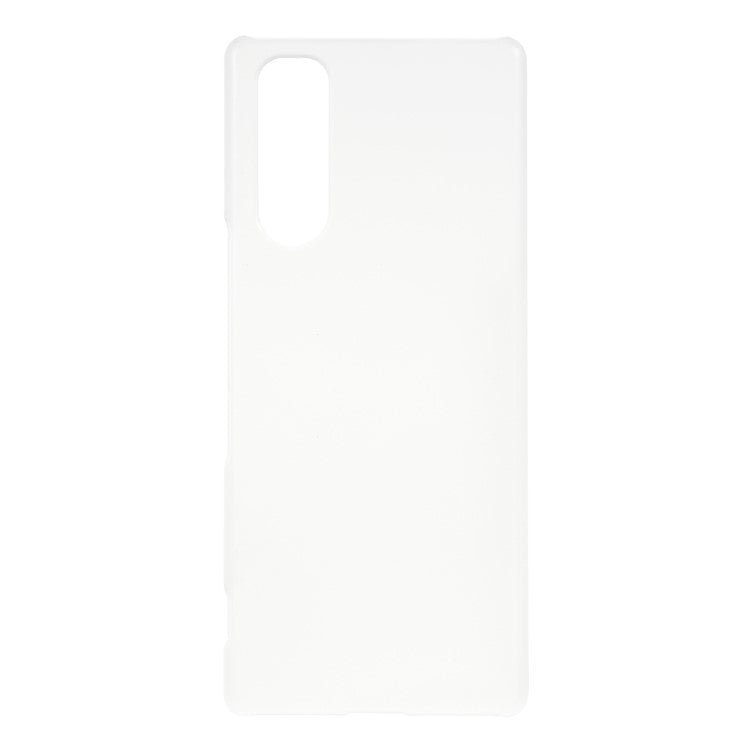 Rubberized Hard PC Case for Sony Xperia 5 - Transparent