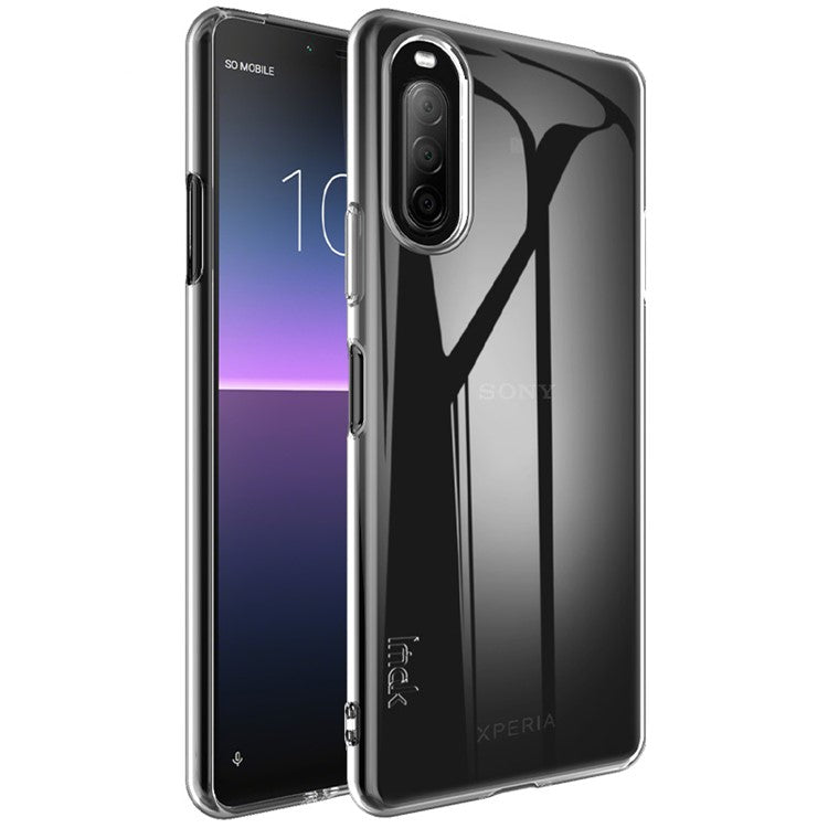 IMAK UX-5 Series Crystal Clear TPU Soft Phone Case Cover Anti-Drop Cell Phone Accessory for Sony Xperia 10 II
