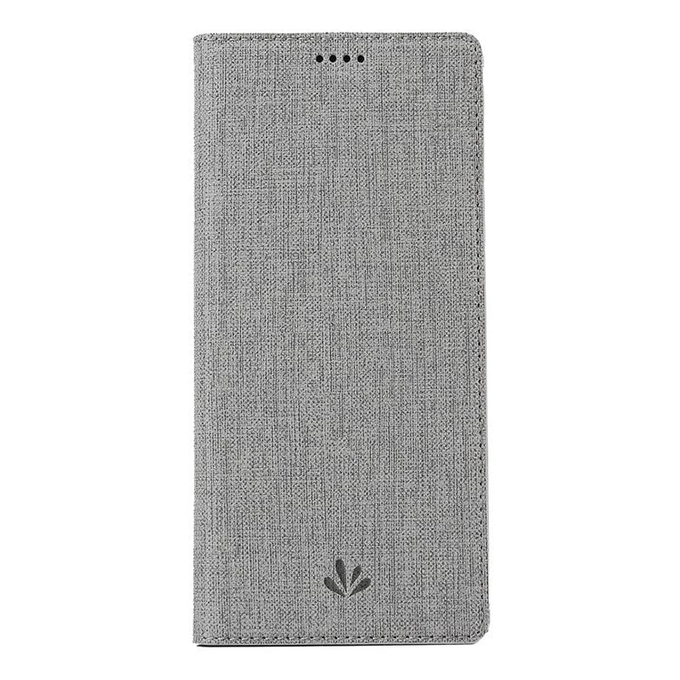 VILI DMX Cross Texture Auto-absorbed Leather Cover for Sony Xperia 10 II - Grey
