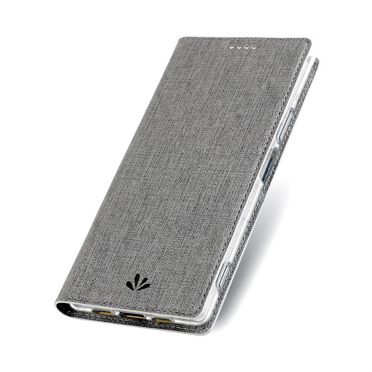 VILI DMX Cross Texture Auto-absorbed Leather Cover for Sony Xperia 10 II - Grey