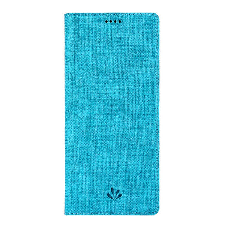 VILI DMX Cross Texture Auto-absorbed Leather Cover for Sony Xperia 10 II - Blue