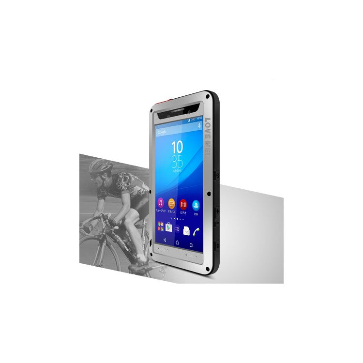 LOVE MEI Shockproof Cover for Sony Xperia M5 E5603 / M5 Dual E5633 - Silver