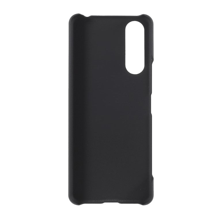 Rubberized Plastic Back Phone Shell for Sony Xperia 5 II - Black