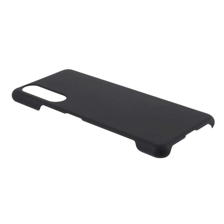 Rubberized Plastic Back Phone Shell for Sony Xperia 5 II - Black