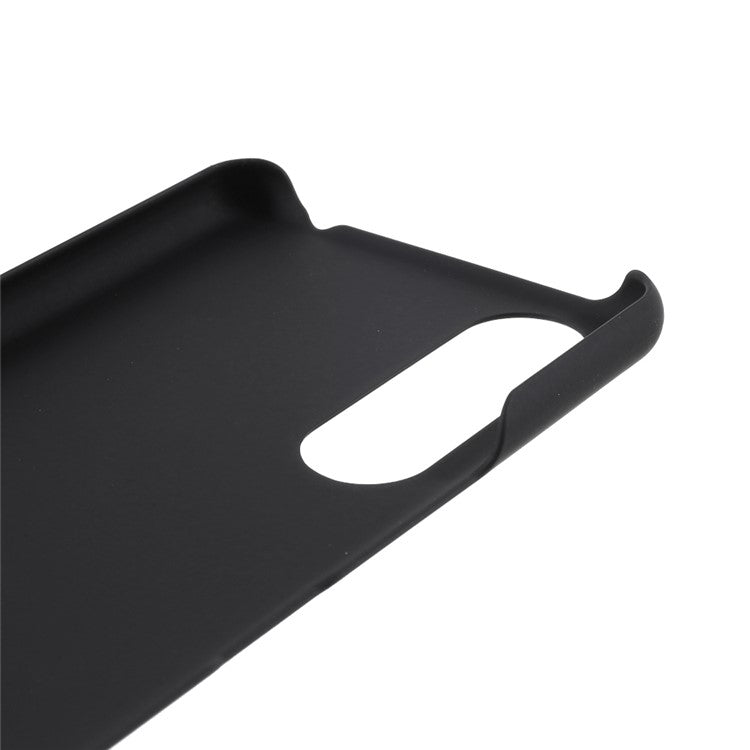 Rubberized Plastic Back Phone Shell for Sony Xperia 5 II - Black