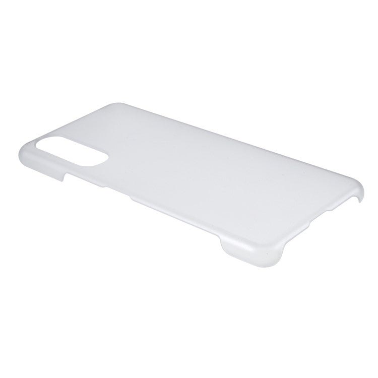 Rubberized Plastic Back Phone Shell for Sony Xperia 5 II - Transparent