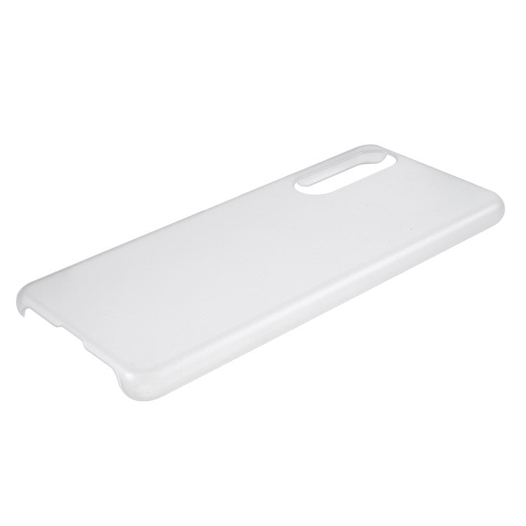 Rubberized Plastic Back Phone Shell for Sony Xperia 5 II - Transparent