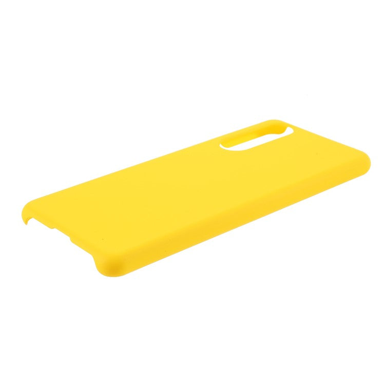 Rubberized Plastic Back Phone Shell for Sony Xperia 5 II - Yellow