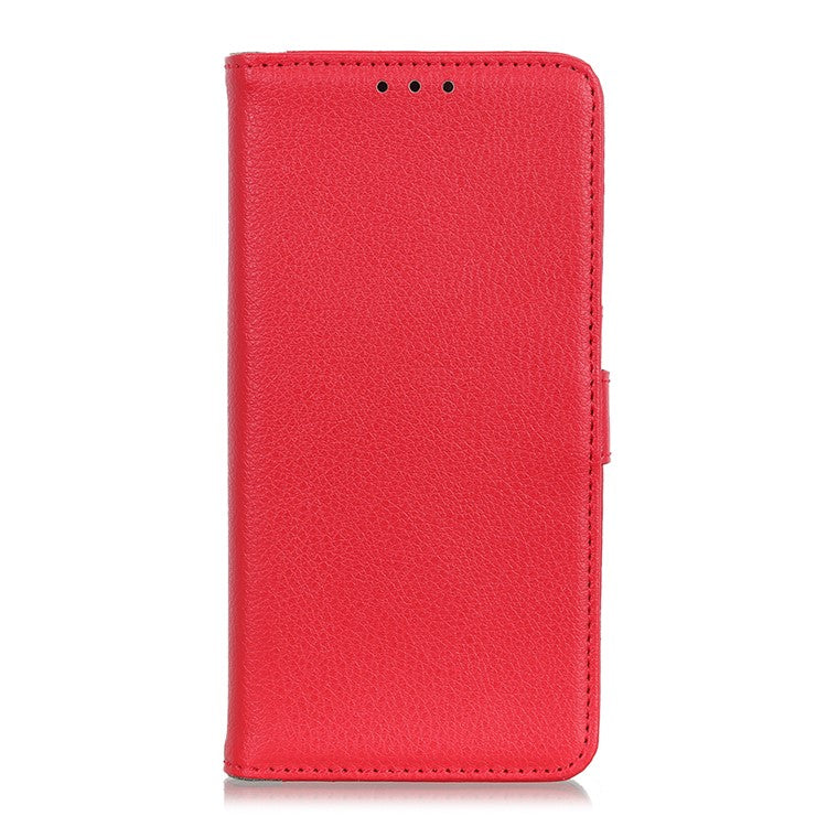 Litchi Texture Leather Mobile Phone Shell for Sony Xperia 5 II - Red