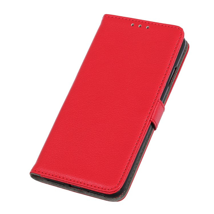 Litchi Texture Leather Mobile Phone Shell for Sony Xperia 5 II - Red