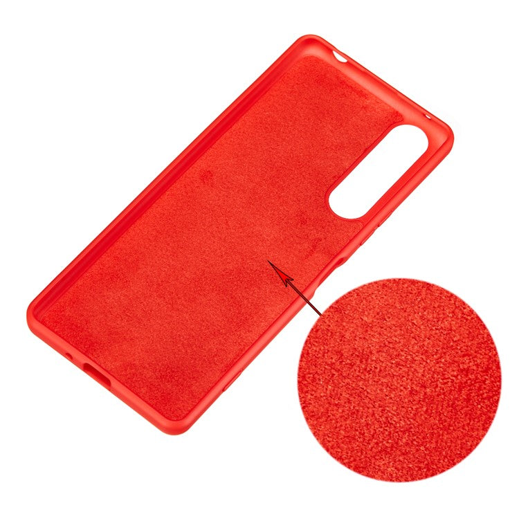 Liquid Silicone Phone Case for Sony Xperia 5 II - Red