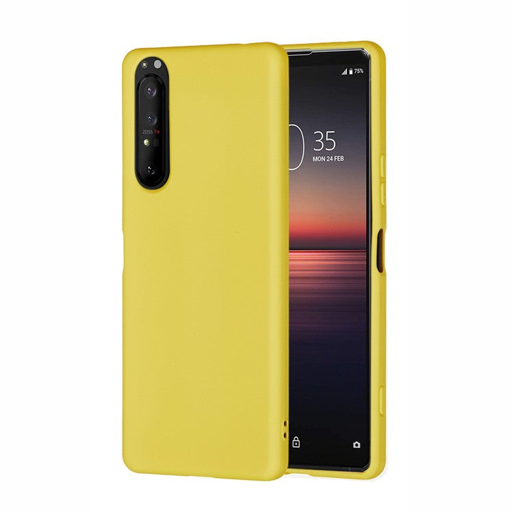 Liquid Silicone Phone Case for Sony Xperia 5 II - Yellow