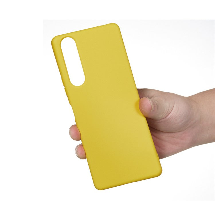 Liquid Silicone Phone Case for Sony Xperia 5 II - Yellow