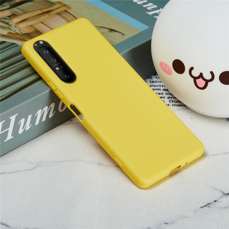 Liquid Silicone Phone Case for Sony Xperia 5 II - Yellow